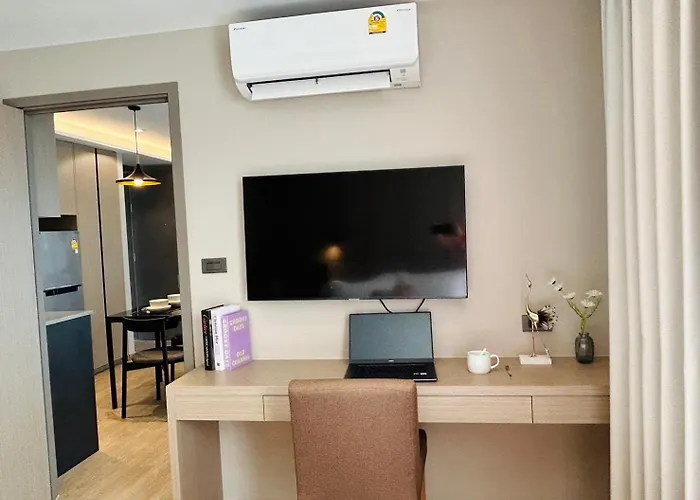 招待所 1br Luxury Queen In Sukhumvit,bts And Shuttle Bus Service 3*