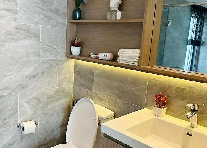 招待所 1br Luxury Queen In Sukhumvit,bts And Shuttle Bus Service 曼谷