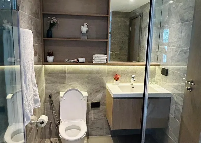 1br Luxury Queen In Sukhumvit,bts And Shuttle Bus Service 招待所 曼谷