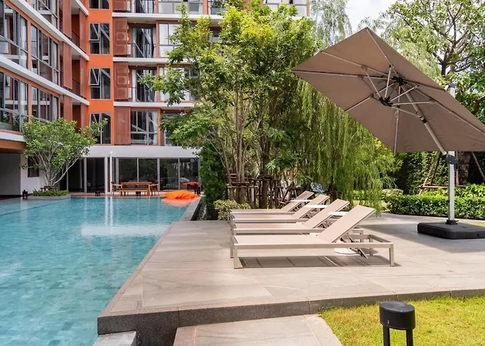 招待所 1br Luxury Queen In Sukhumvit,bts And Shuttle Bus Service