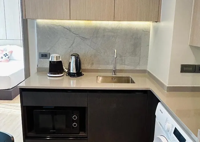 1br Luxury Queen In Sukhumvit,bts And Shuttle Bus Service 招待所 曼谷