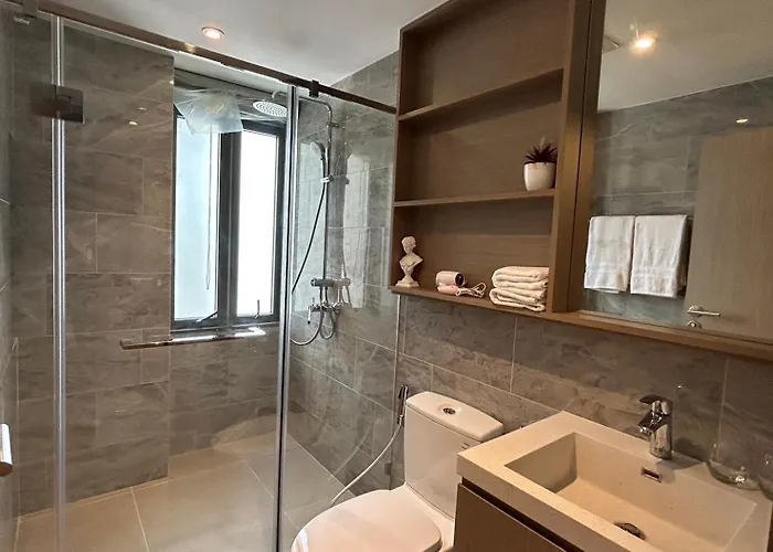1br Luxury Queen In Sukhumvit,bts And Shuttle Bus Service 招待所